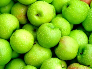 Screenshot №1 pro téma Green Apples 320x240