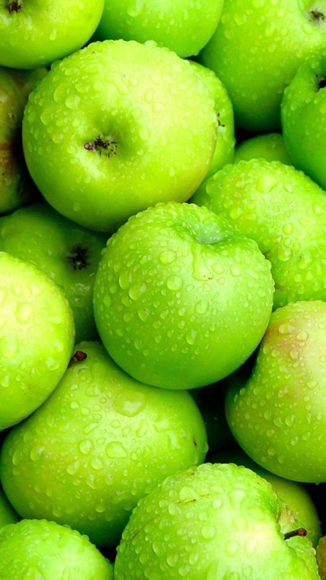 Green Apples wallpaper 640x1136