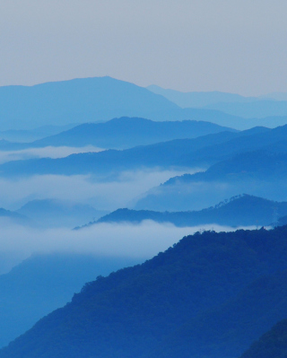 Blue Mountainscape - Obrázkek zdarma pro 640x1136