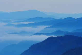 Blue Mountainscape - Obrázkek zdarma pro Desktop 1280x720 HDTV