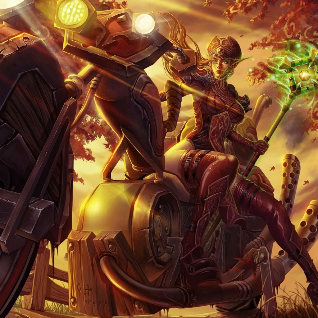 Fondo de pantalla Blood Elf World of Warcraft 1024x1024