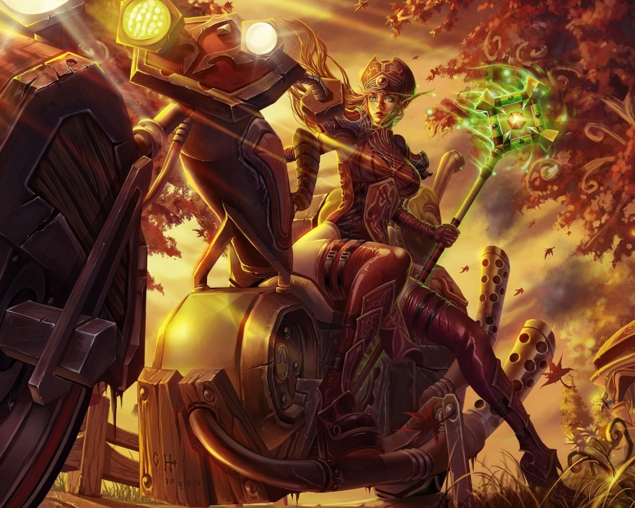 Обои Blood Elf World of Warcraft 1280x1024