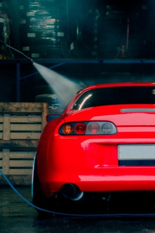 Das Toyota Supra Wallpaper 320x480