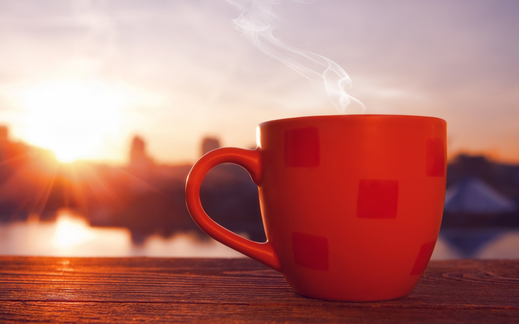 Das Good Morning with Coffee Wallpaper 1680x1050