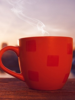 Screenshot №1 pro téma Good Morning with Coffee 240x320