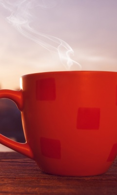 Fondo de pantalla Good Morning with Coffee 240x400