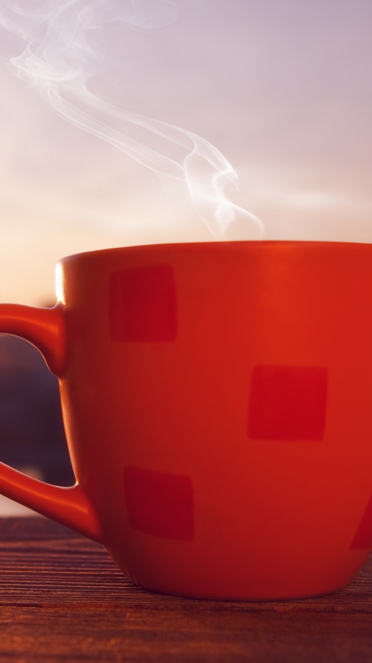 Good Morning with Coffee wallpaper 750x1334