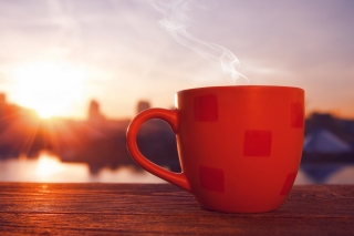 Good Morning with Coffee Background for Android, iPhone and iPad
