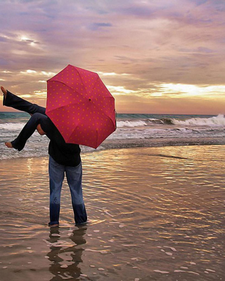 Love At The Beach - Obrázkek zdarma pro 480x640