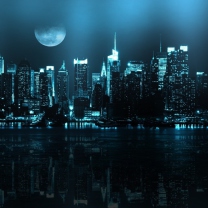 Screenshot №1 pro téma City In Moonlight 208x208
