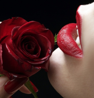 Red Rose - Red Lips - Fondos de pantalla gratis para iPad 2