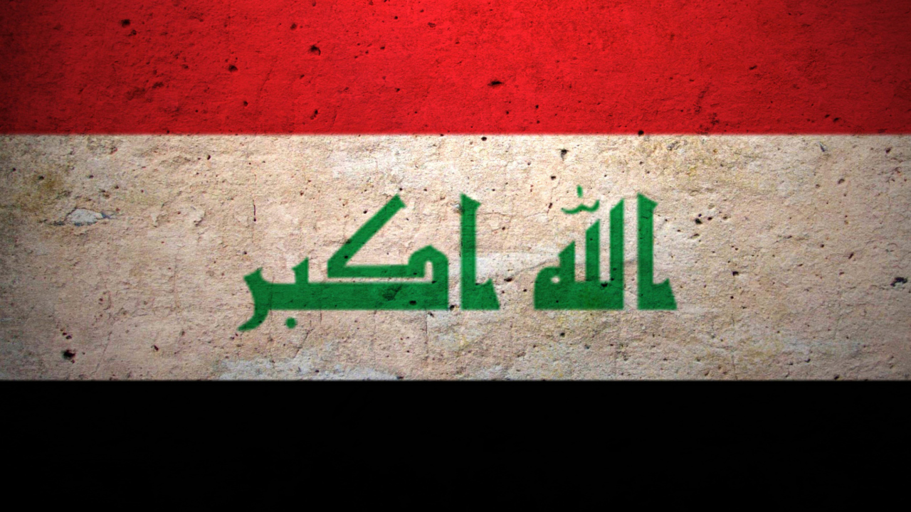 Screenshot №1 pro téma Grunge Flag Of Iraq 1280x720