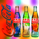 Fondo de pantalla Coca Cola Bottles 128x128