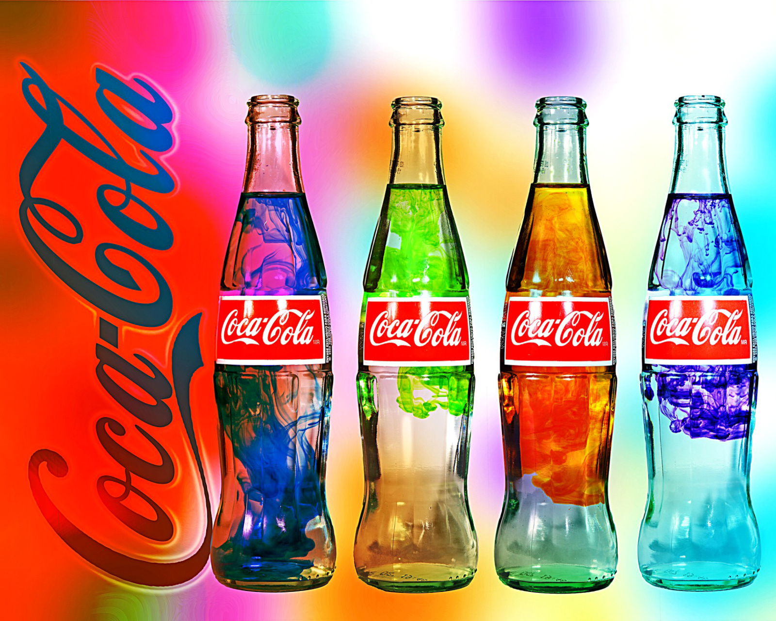 Das Coca Cola Bottles Wallpaper 1600x1280