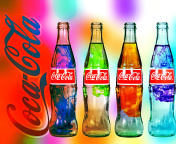 Coca Cola Bottles wallpaper 176x144
