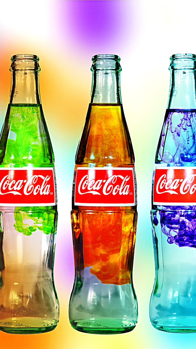 Обои Coca Cola Bottles 640x1136