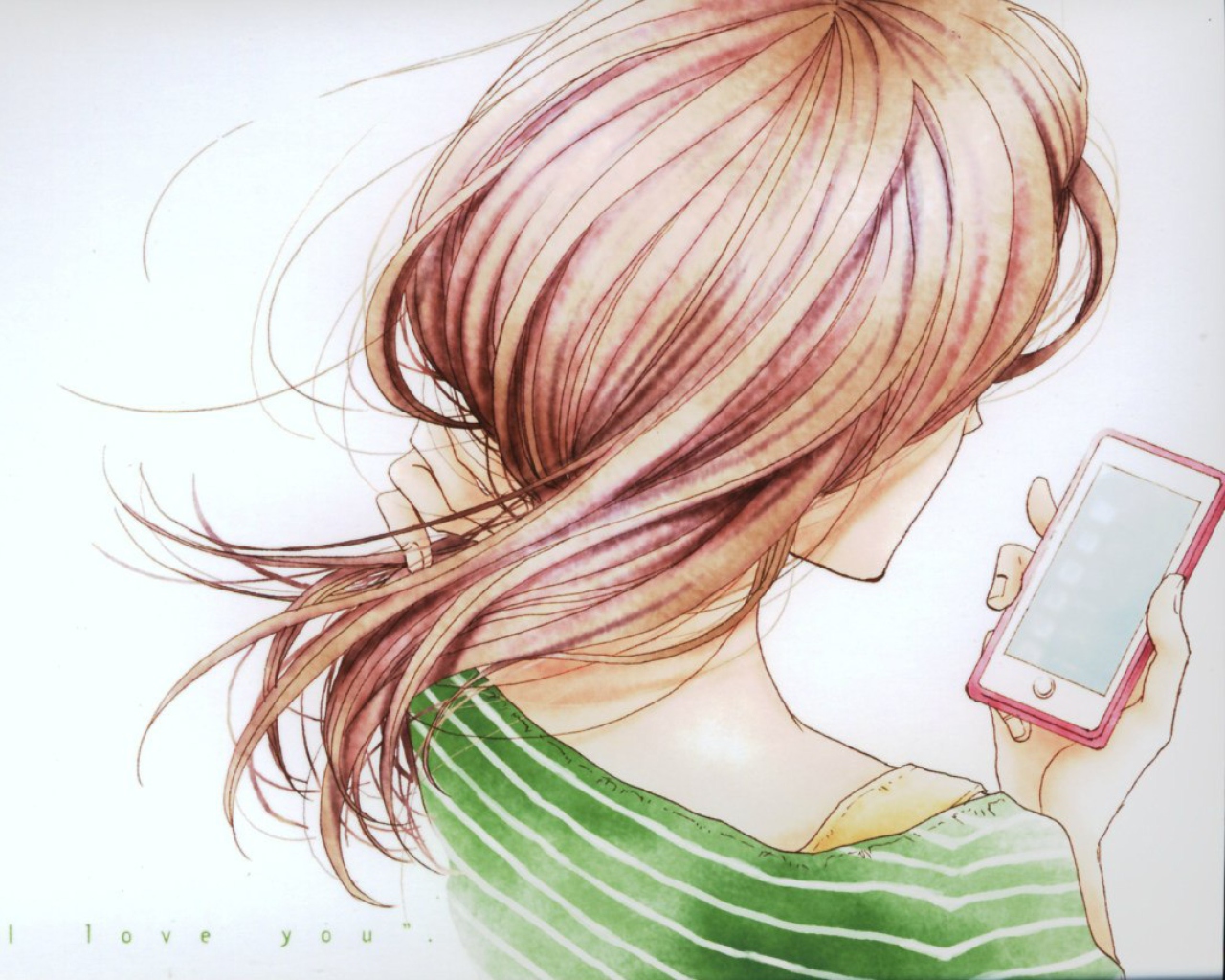 Girl with Phone screenshot #1 1280x1024