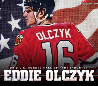 Eddie Olczyk Chicago Blackhawks - Obrázkek zdarma pro 208x208