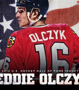 Eddie Olczyk Chicago Blackhawks - Obrázkek zdarma pro 240x400