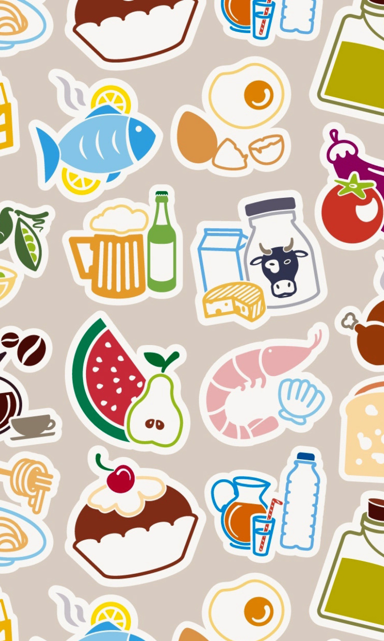 Das Food Texture Wallpaper 768x1280
