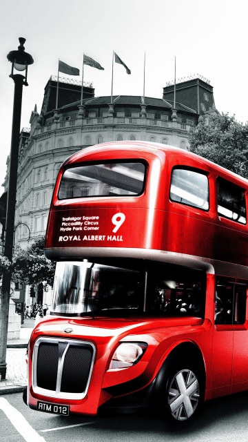 Das Double Decker English Bus Wallpaper 360x640