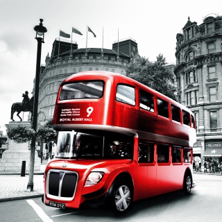 Kostenloses Double Decker English Bus Wallpaper für 208x208