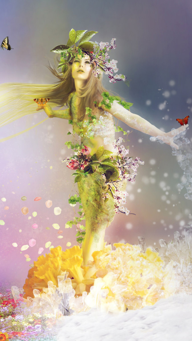 Screenshot №1 pro téma Spring Goddess 640x1136