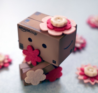 Free Danbo And Flowers Picture for 1024x1024