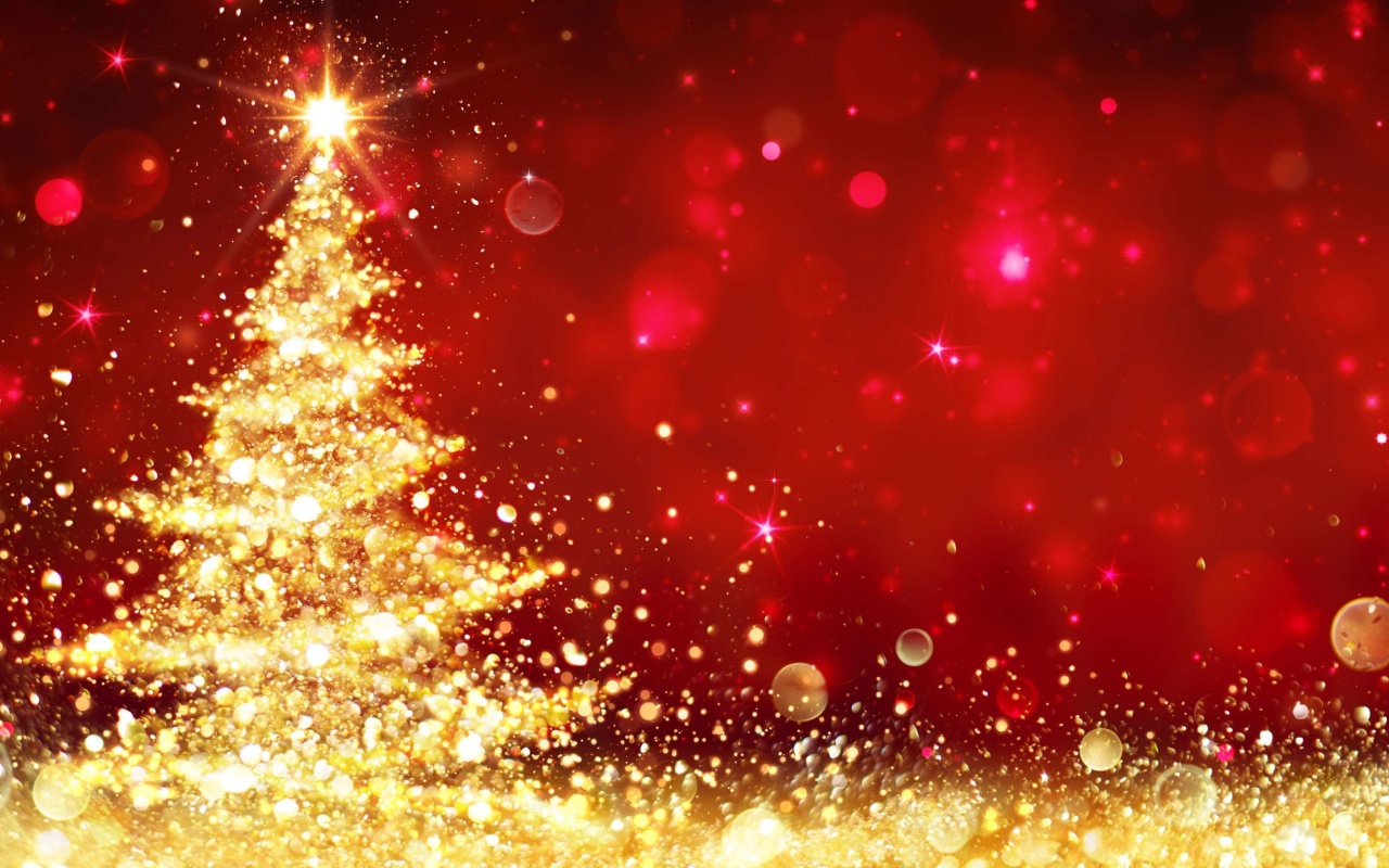 Обои Christmas Tree Backdrop 1280x800