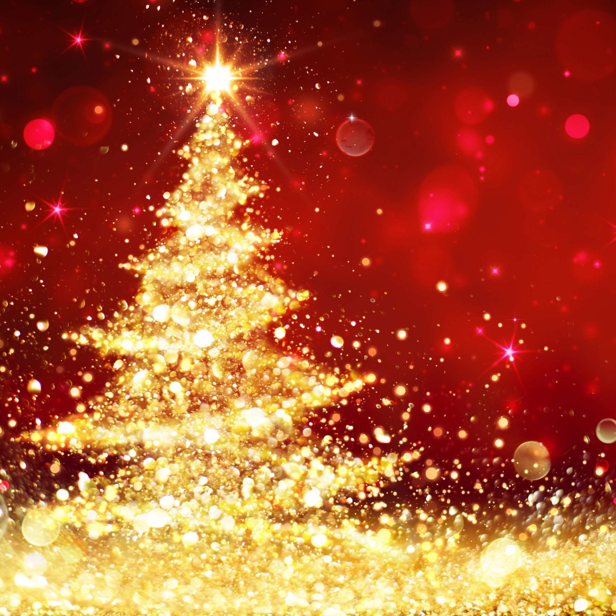 Das Christmas Tree Backdrop Wallpaper 2048x2048