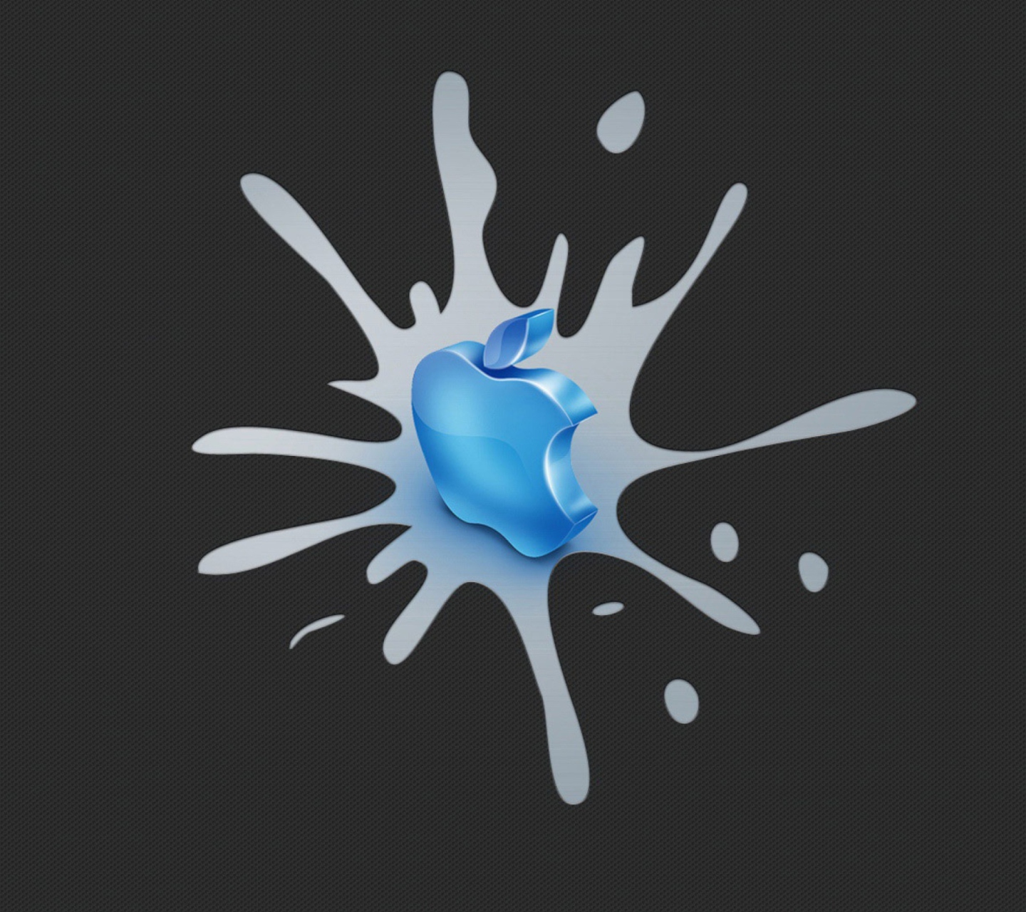 Обои Blue Apple Logo 1440x1280