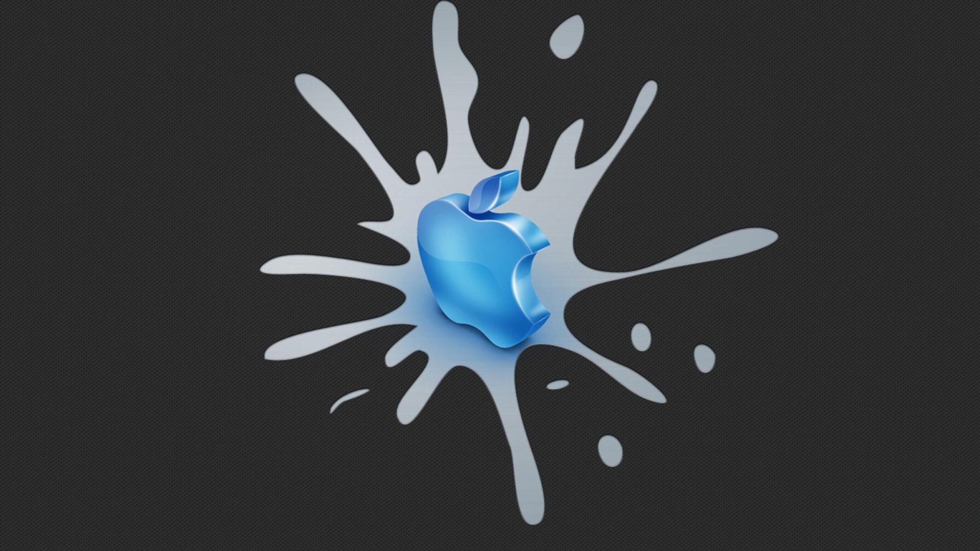 Das Blue Apple Logo Wallpaper 1920x1080