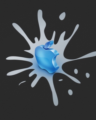 Blue Apple Logo - Obrázkek zdarma pro 240x320