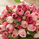 Sfondi Bouquet of pink roses 128x128