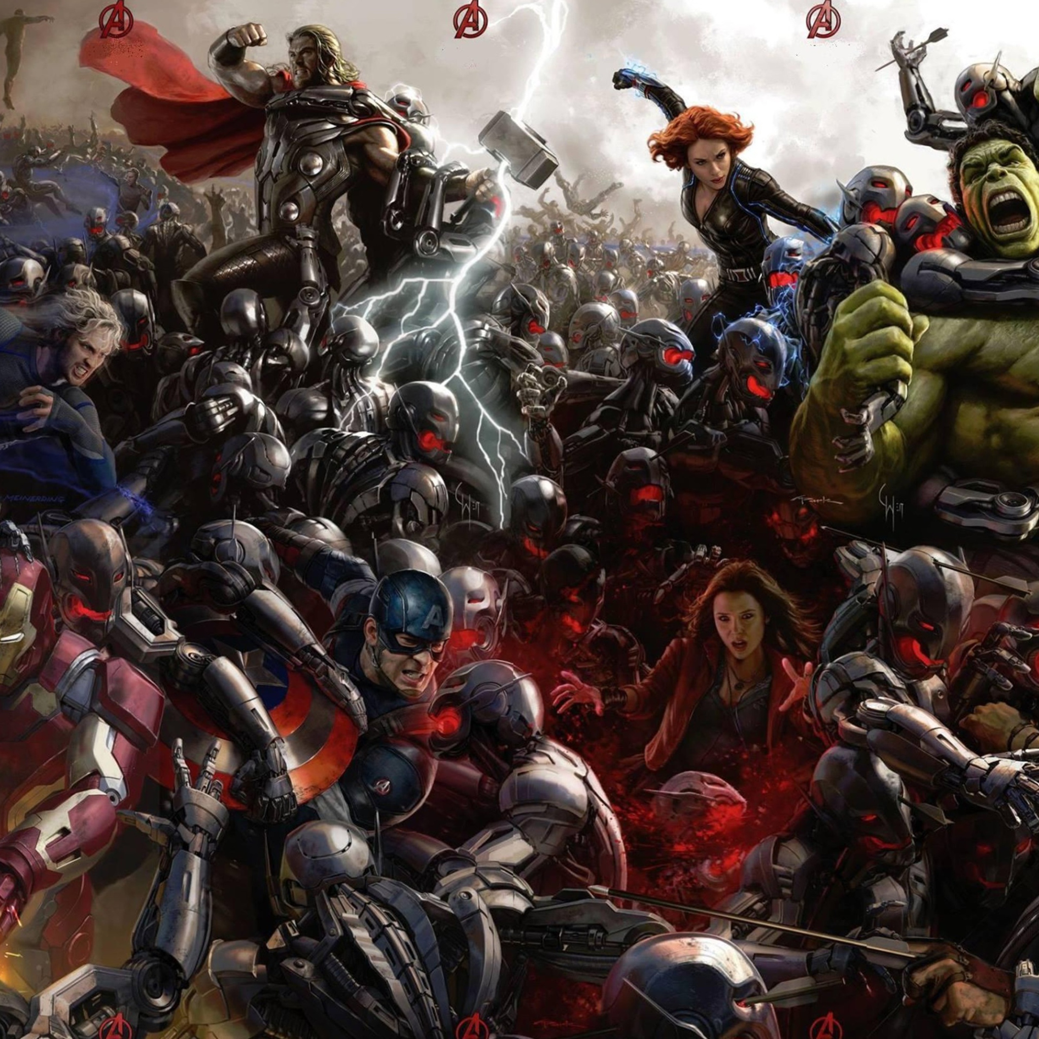 Das Avengers: Age of Ultron Wallpaper 2048x2048