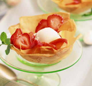 Kostenloses Strawberry Desserts Wallpaper für iPad 2