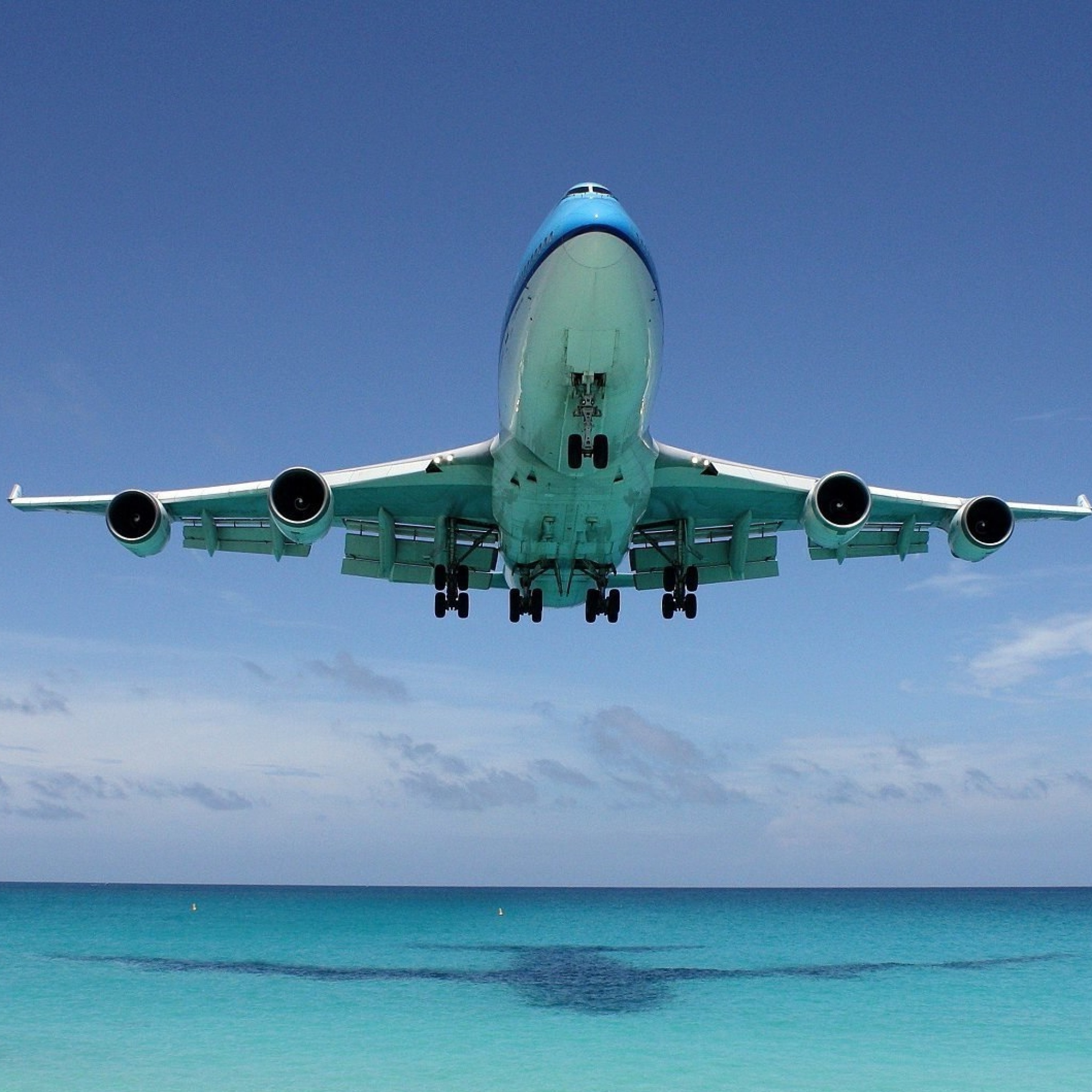 Fondo de pantalla Boeing 747 in St Maarten Extreme Airport 2048x2048