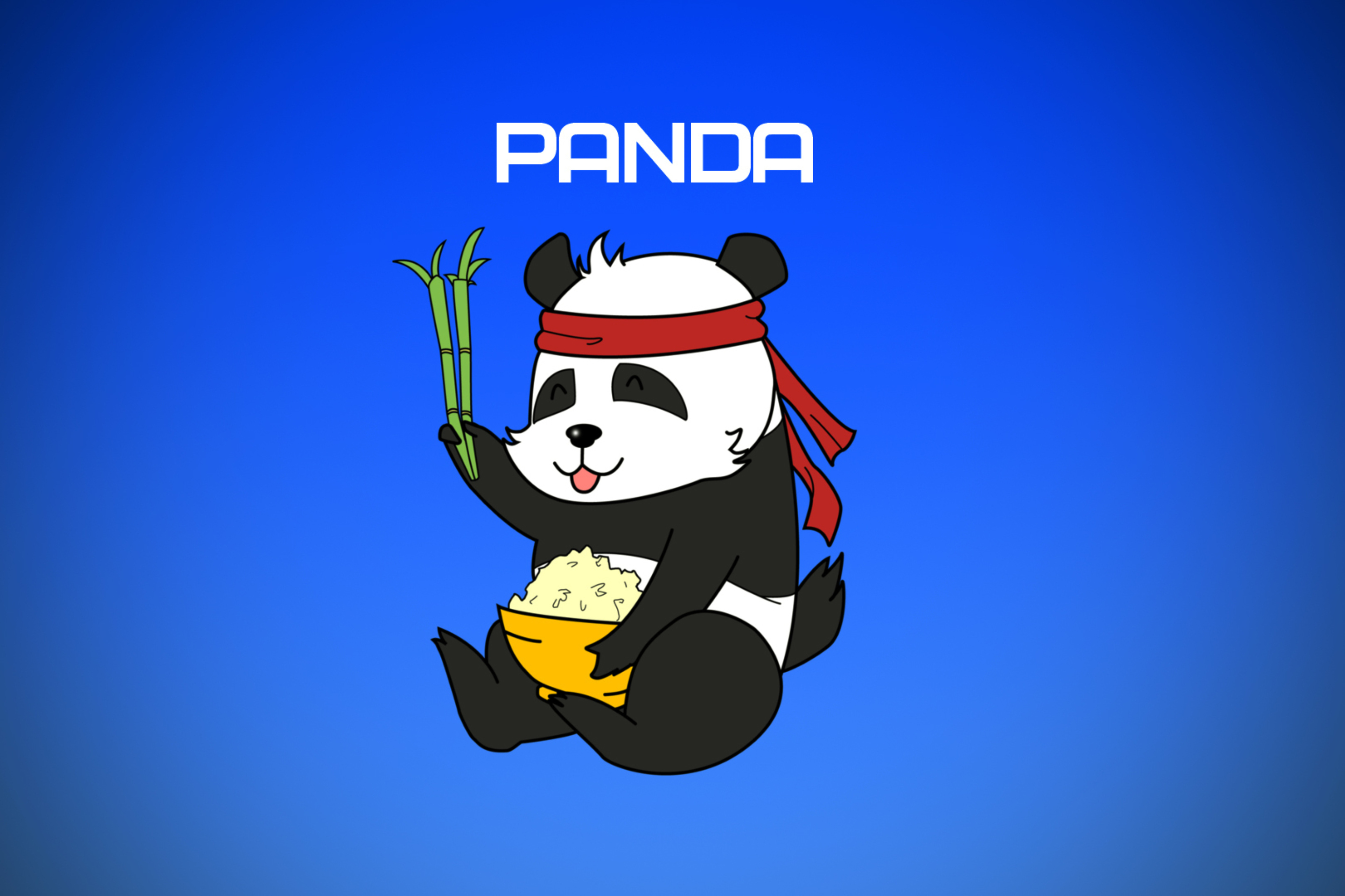 Cool Panda Illustration wallpaper 2880x1920
