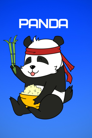 Screenshot №1 pro téma Cool Panda Illustration 320x480