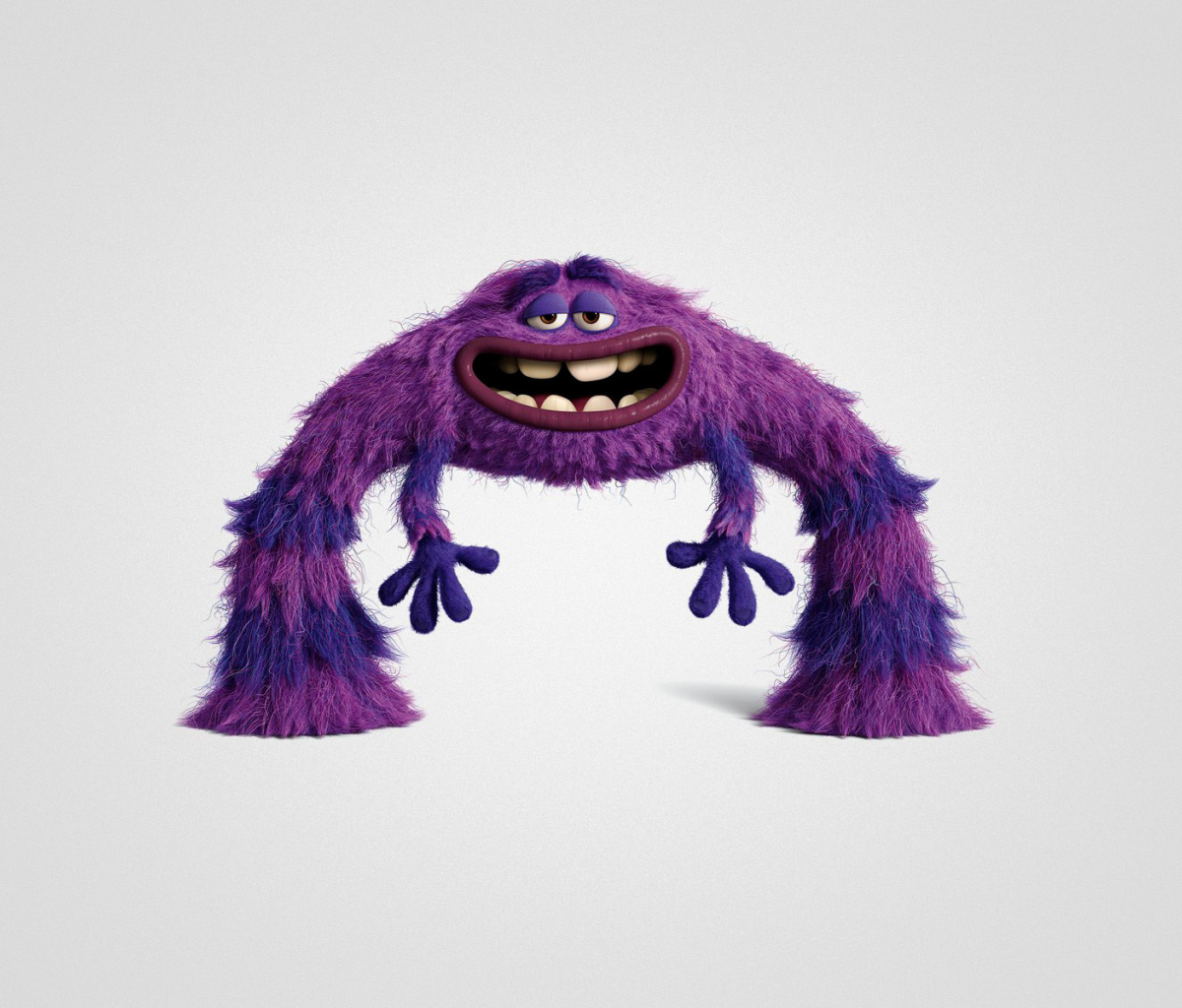 Screenshot №1 pro téma Monsters University, Art, Purple Furry Monster 1200x1024