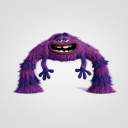 Обои Monsters University, Art, Purple Furry Monster 128x128