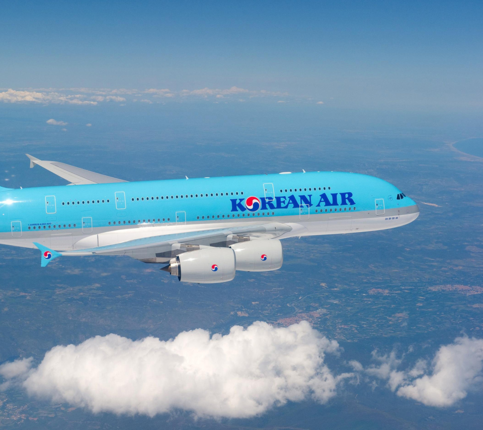 Sfondi Korean Air flight Airbus 960x854