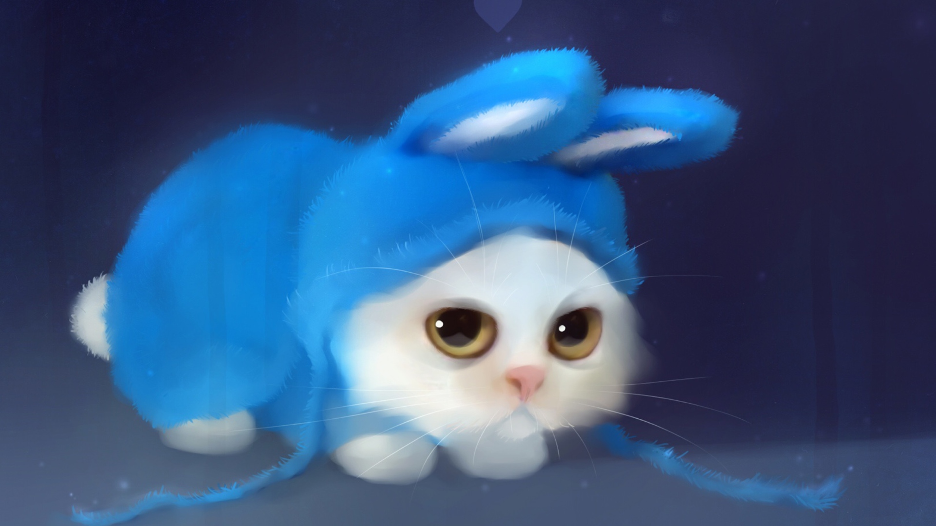 Fondo de pantalla Cute Bunny Illustration 1920x1080