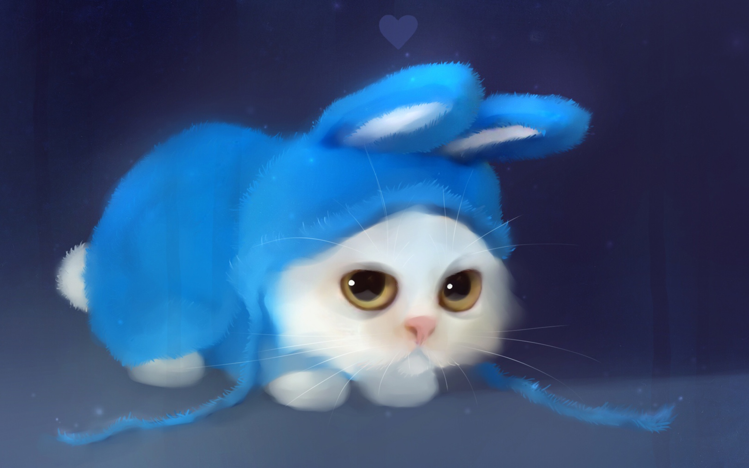 Das Cute Bunny Illustration Wallpaper 2560x1600