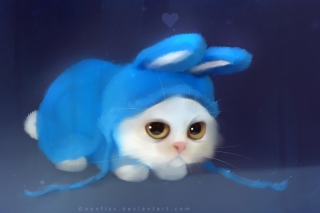 Cute Bunny Illustration - Obrázkek zdarma pro Motorola DROID
