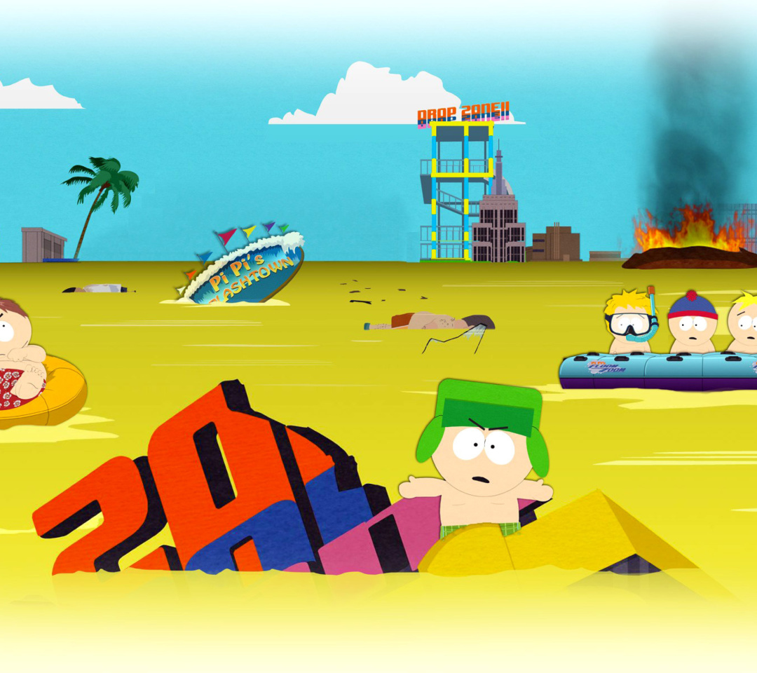Sfondi South Park, Stan, Kyle, Eric Cartman, Kenny McCormick 1080x960