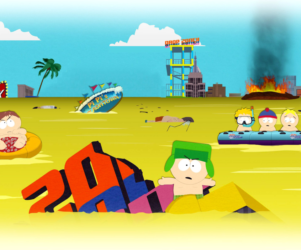 Screenshot №1 pro téma South Park, Stan, Kyle, Eric Cartman, Kenny McCormick 960x800
