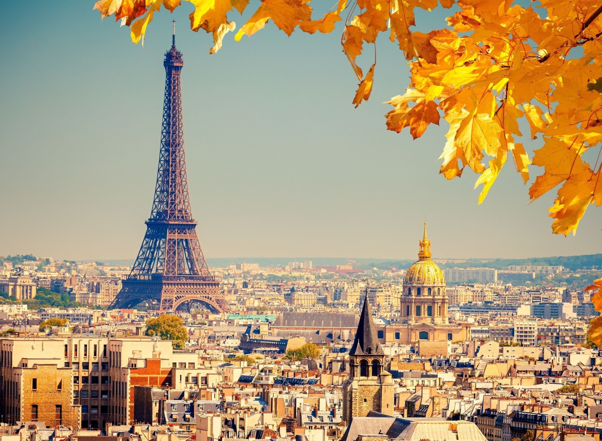 Fondo de pantalla Eiffel Tower Paris Autumn 1920x1408