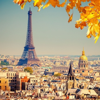 Eiffel Tower Paris Autumn papel de parede para celular para iPad 2