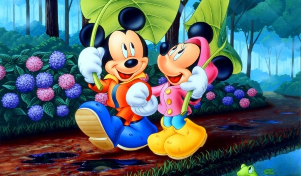 Mickey And Minnie Mouse wallpaper 1024x600